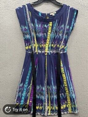 BeBop Blue Printed Dress